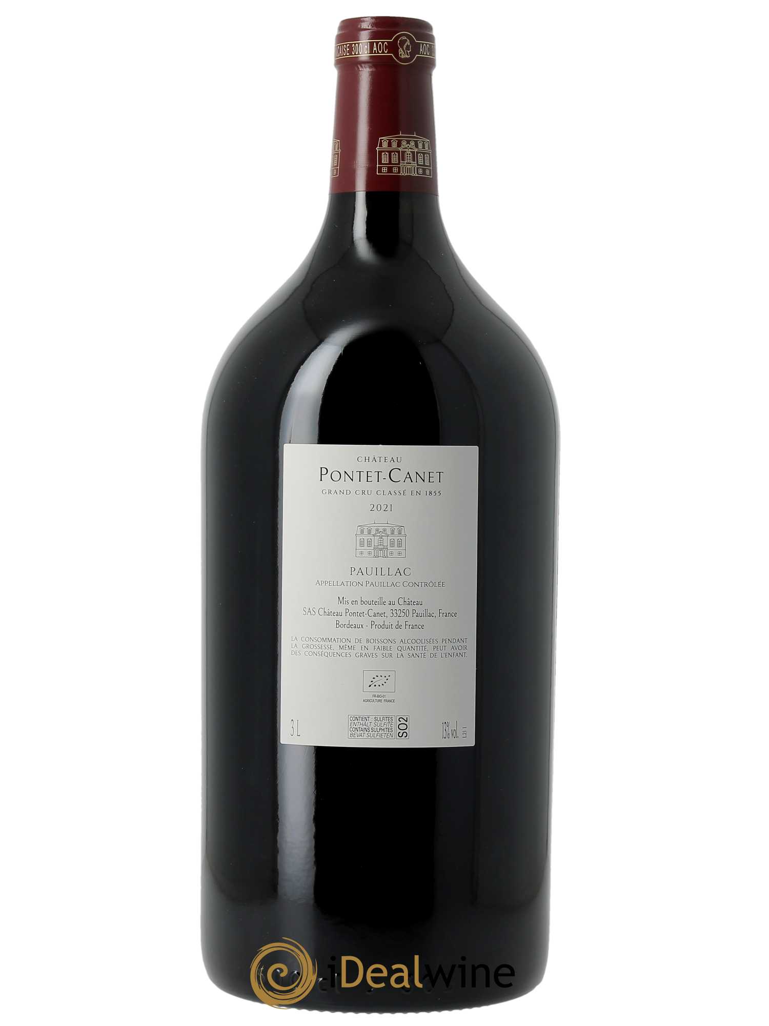 Château Pontet Canet 5ème Grand Cru Classé 2021 - Posten von 1 Doppel-Magnum - 2