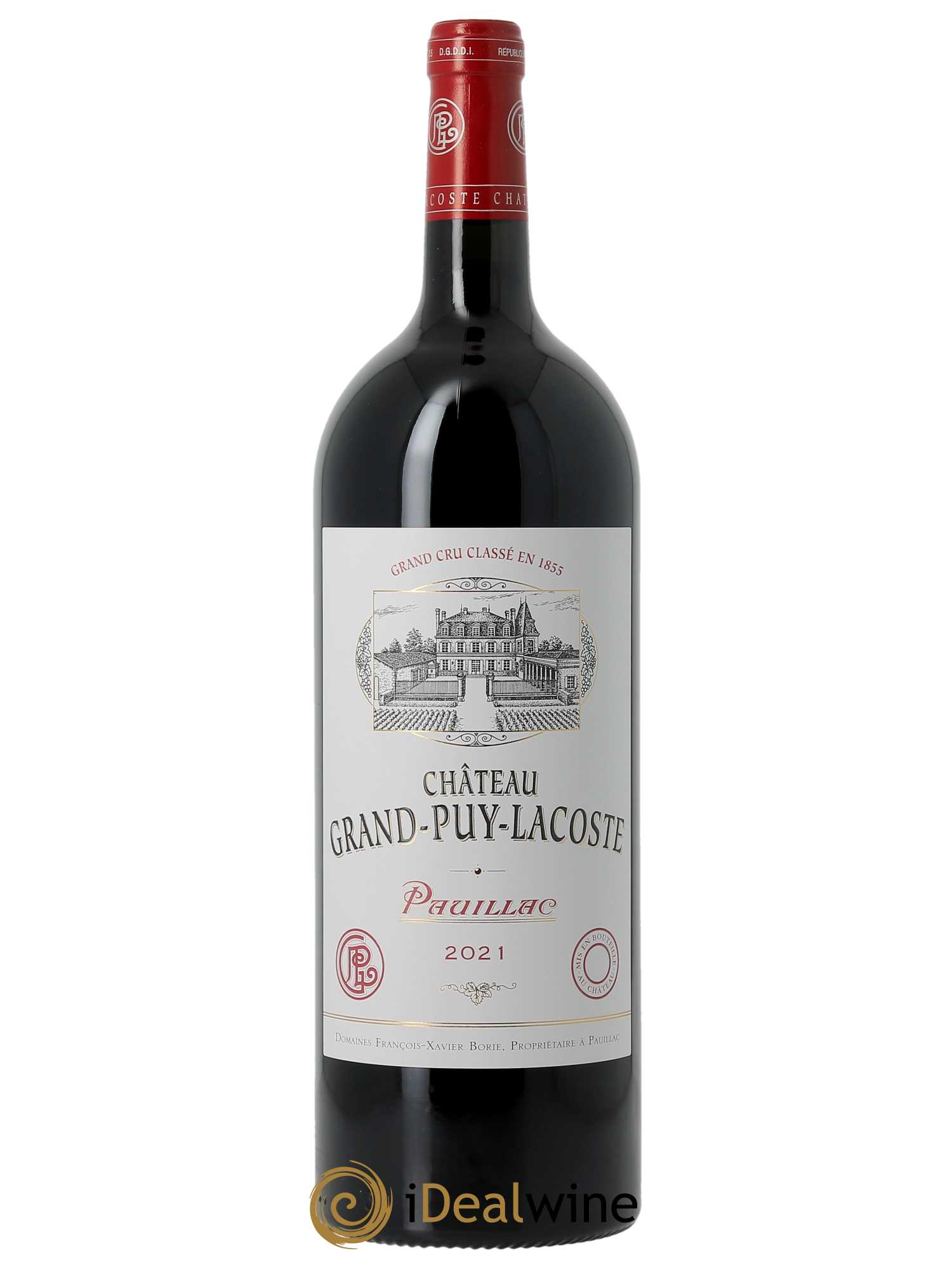 Château Grand Puy Lacoste 5ème Grand Cru Classé (Cassetta in legno a partire da 3 mg) 2021 - Lotto di 1 magnum - 0