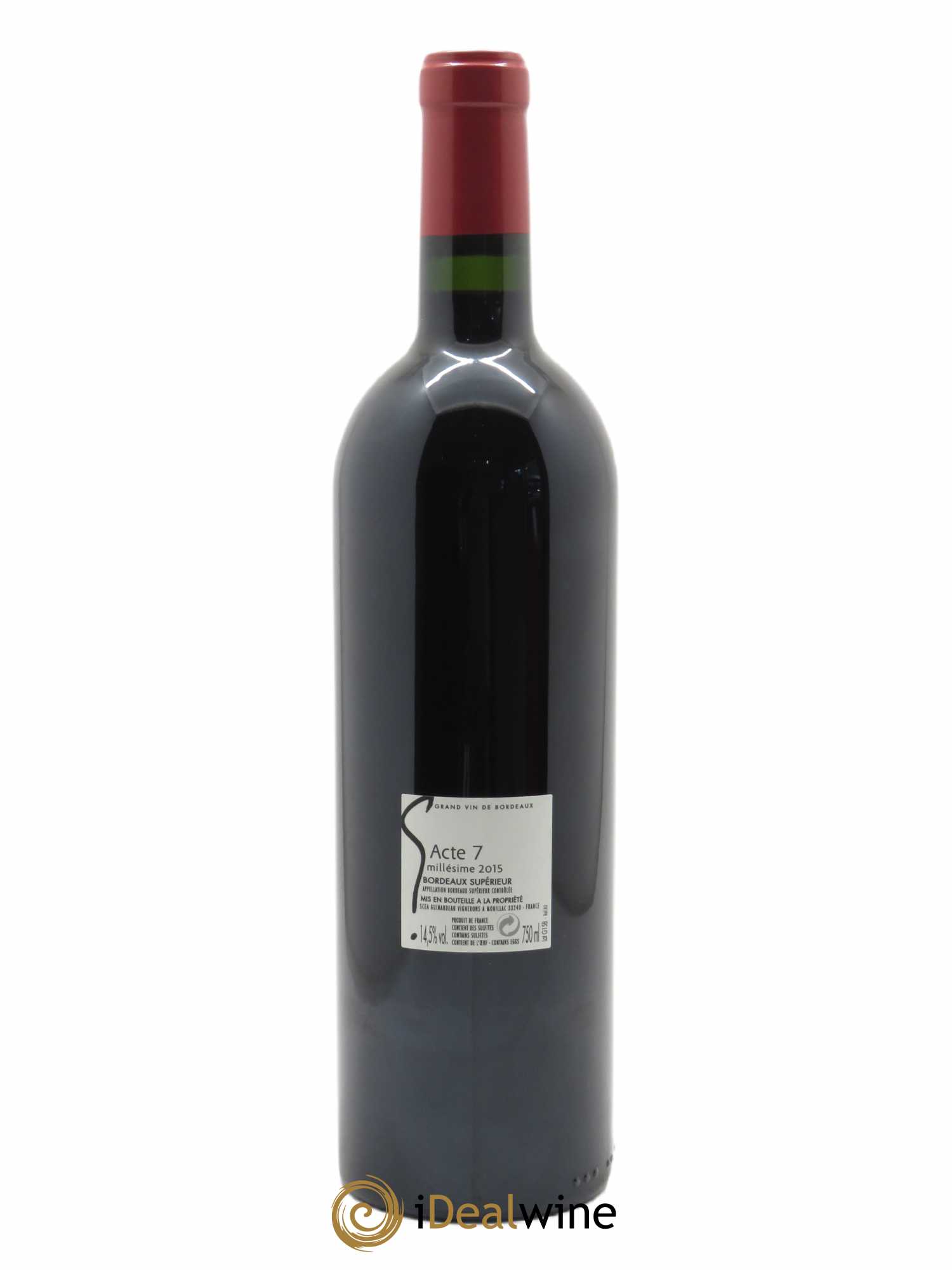 G Acte 7 (CBO à partir de 6 bts) 2015 - Lot de 1 bouteille - 1
