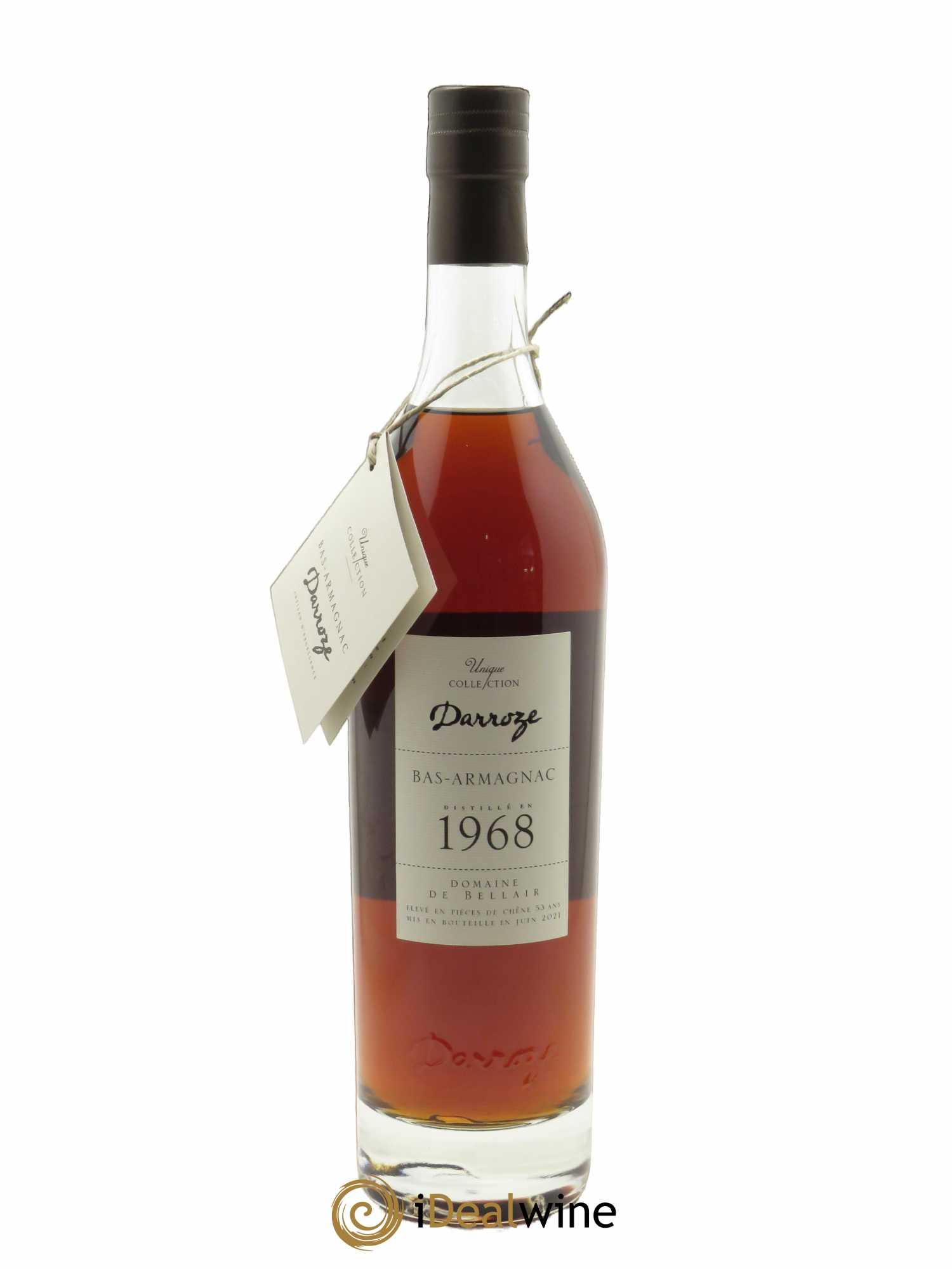 Bas-Armagnac Domaine de Bellair 43° Darroze (70cl) 1968 - Lotto di 1 bottiglia - 1