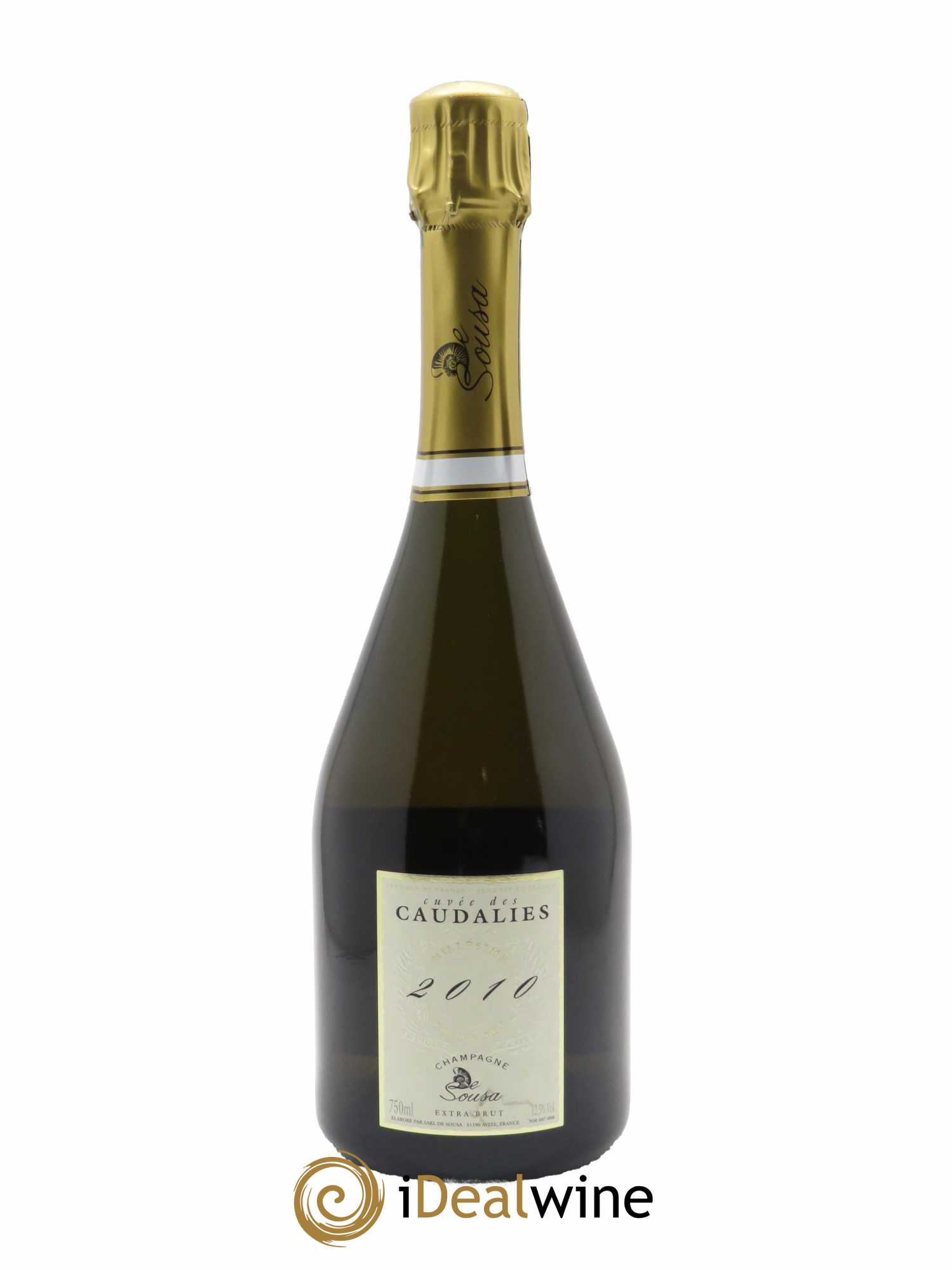 Cuvée des Caudalies Grand Cru Extra-Brut De Sousa 2010 - Lot de 1 bouteille - 1