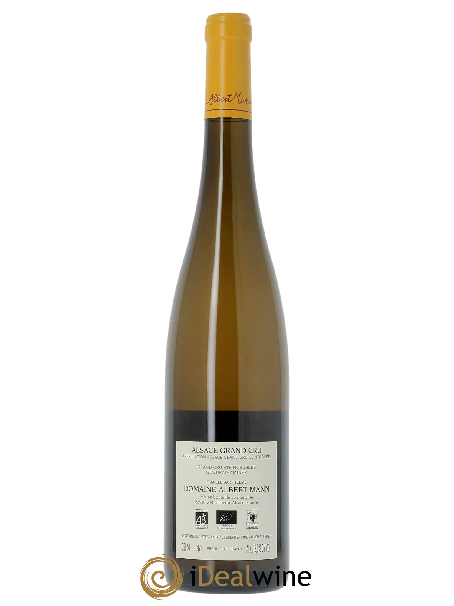 Alsace Gewurztraminer Grand Cru Steingrübler Albert Mann 2020 - Lot de 1 bouteille - 1