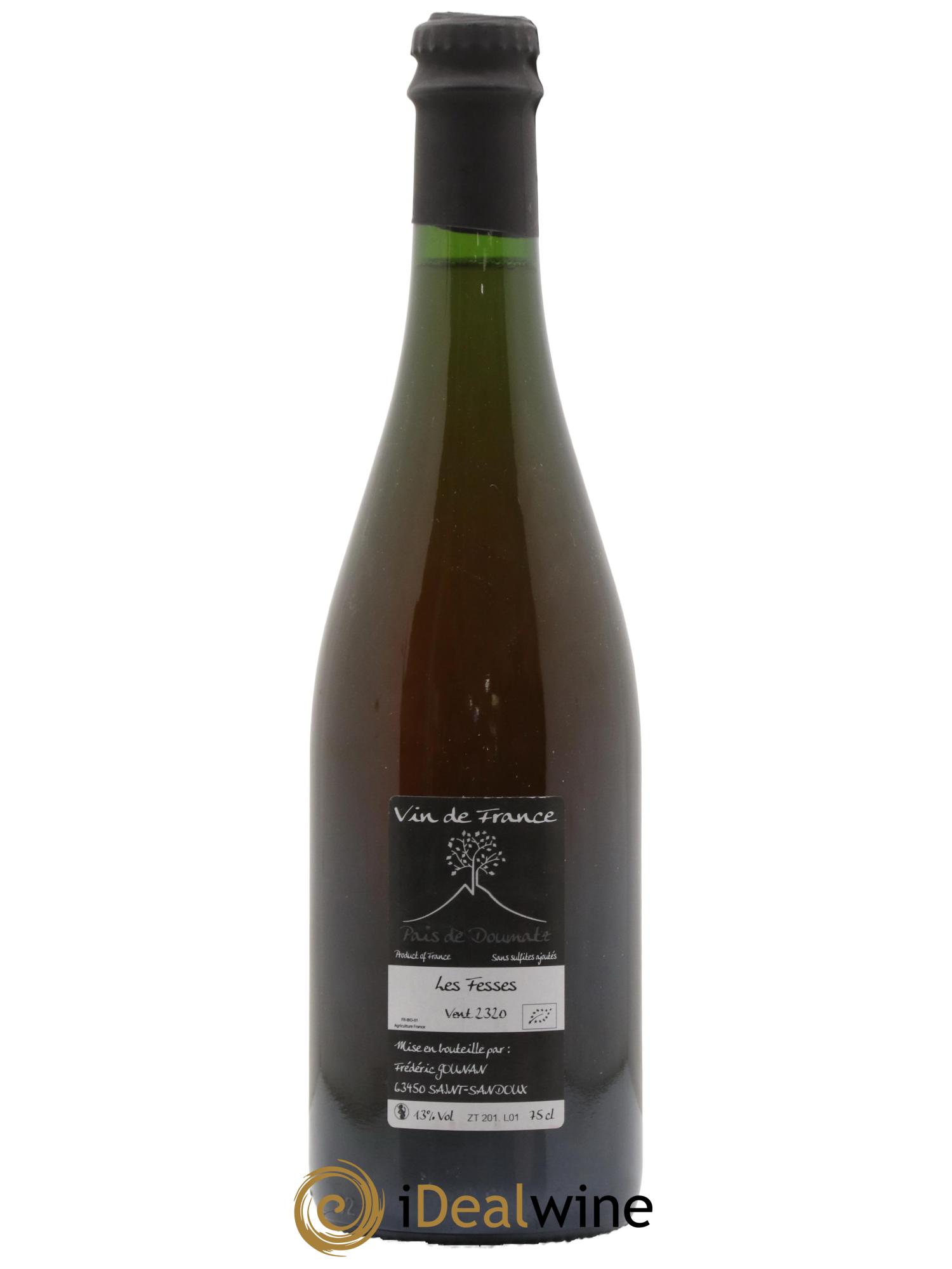 Vin de France Les Fesses Vignoble de l'Arbre Blanc 2020 - Lot de 1 bouteille - 1