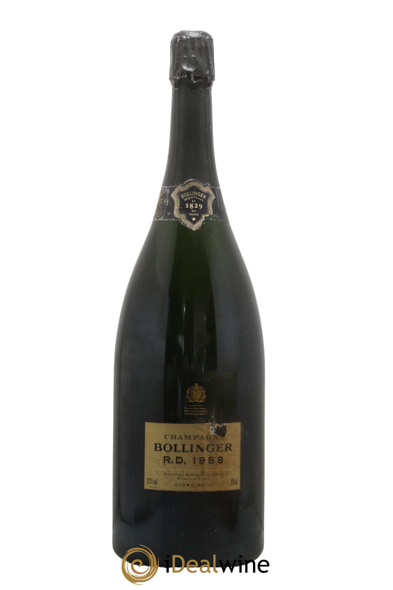 R.D. Extra-Brut Bollinger 1988 - Lot de 1 magnum - 1