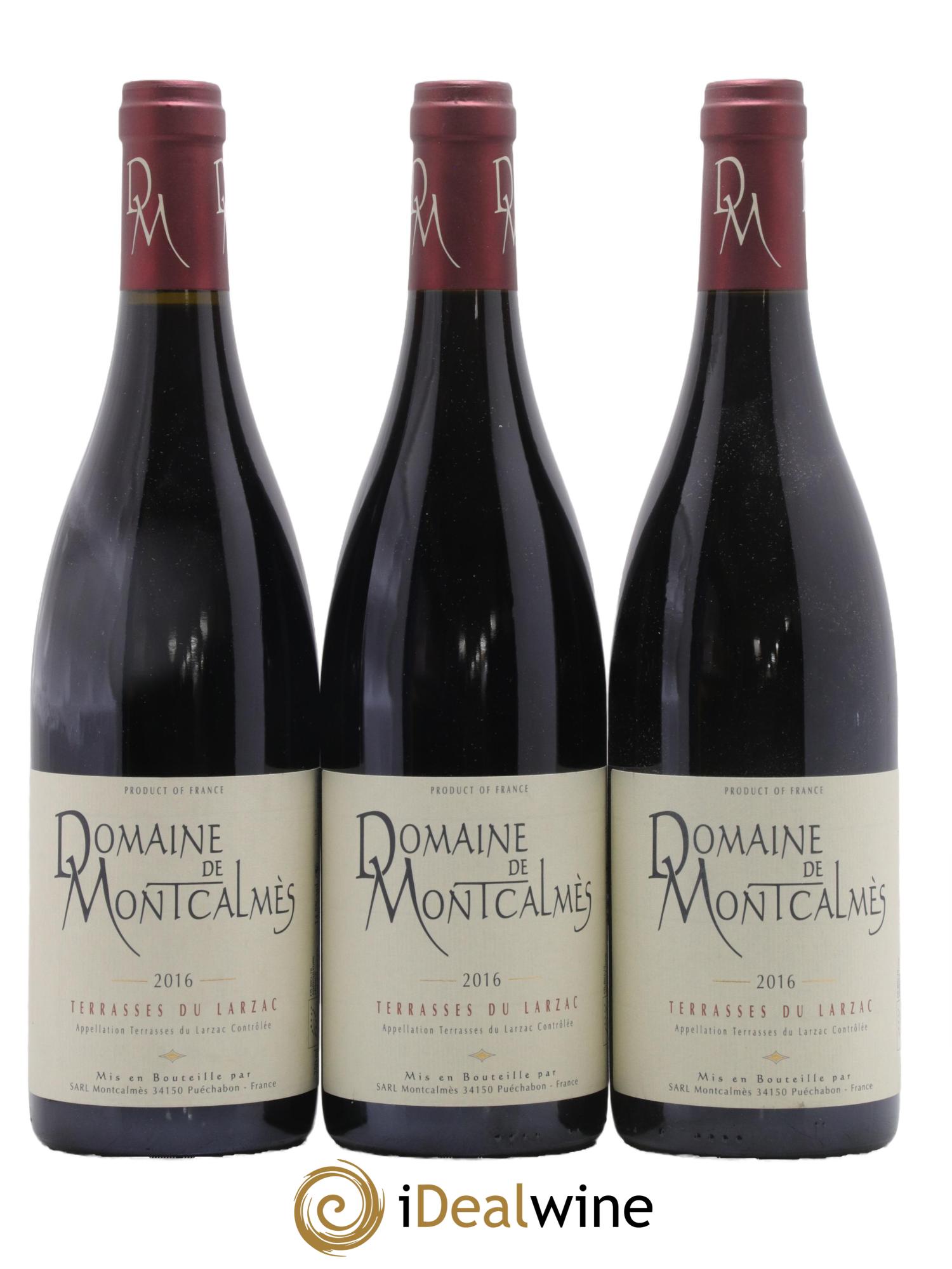 Terrasses du Larzac Domaine de Montcalmès Frédéric Pourtalié 2016 - Posten von 3 Flaschen - 0