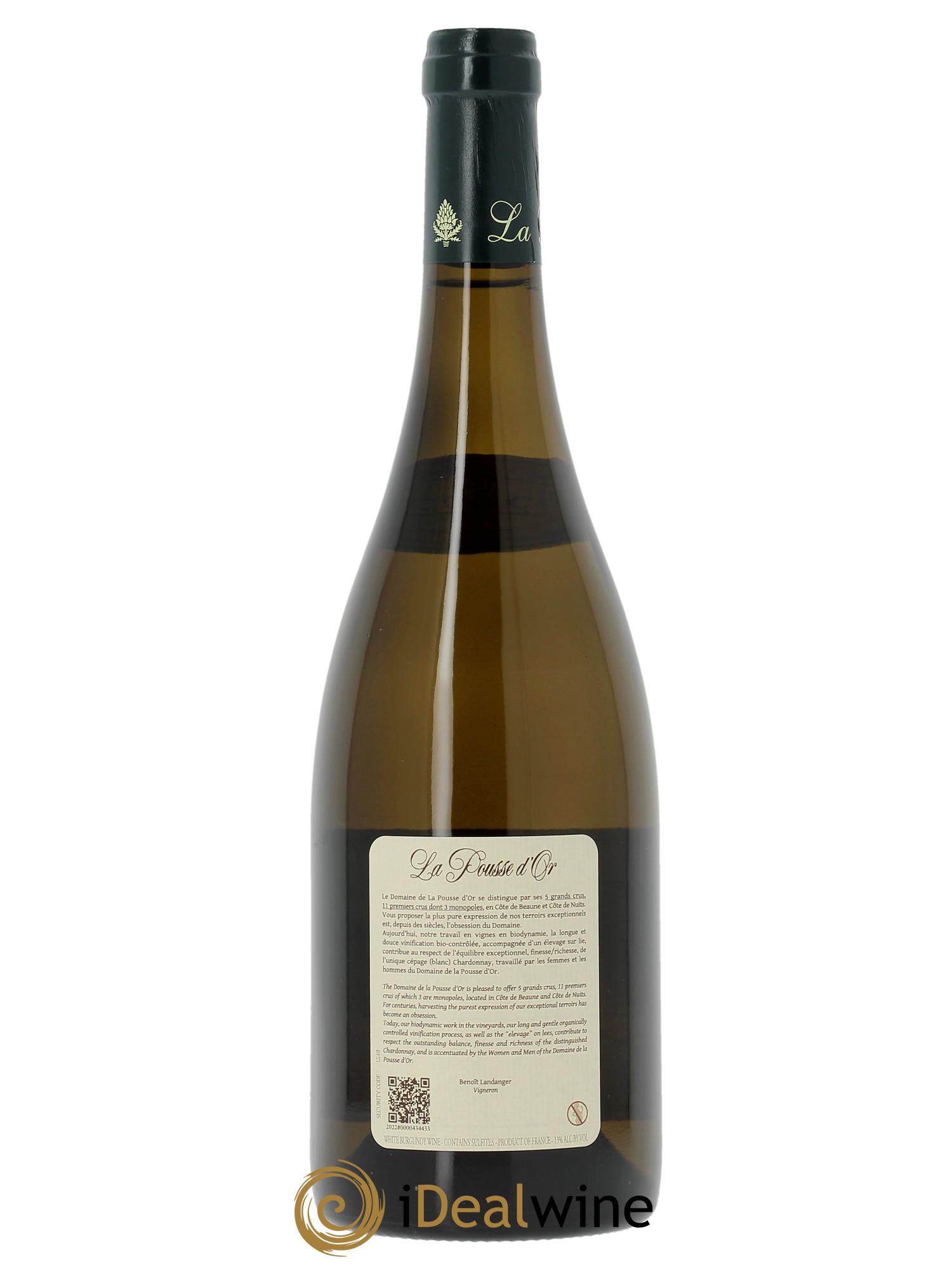Puligny-Montrachet 1er Cru Le Cailleret La Pousse d'Or (Domaine de) 2022 - Lot de 1 bouteille - 1