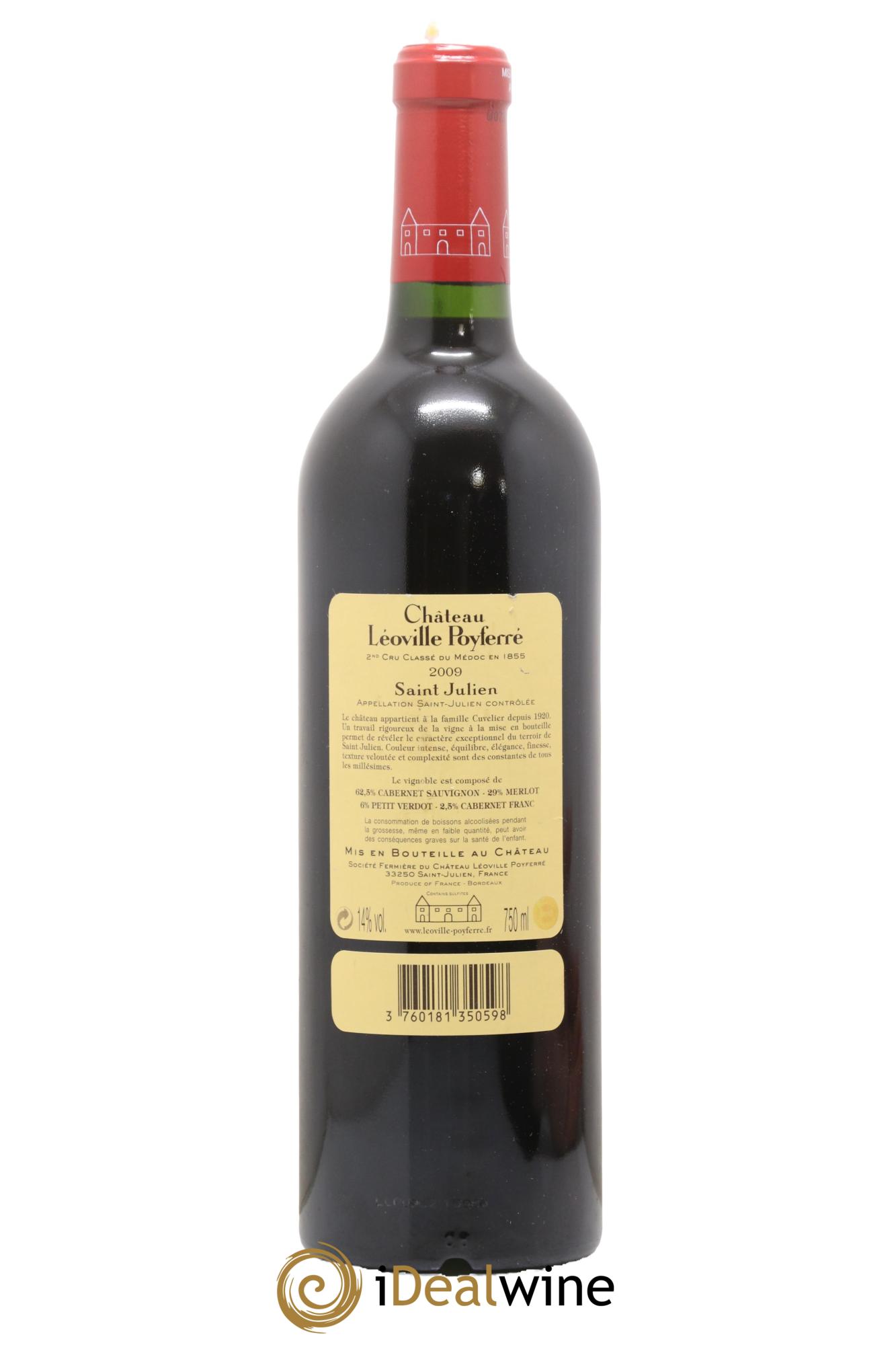 Château Léoville Poyferré 2ème Grand Cru Classé 2009 - Lotto di 1 bottiglia - 1