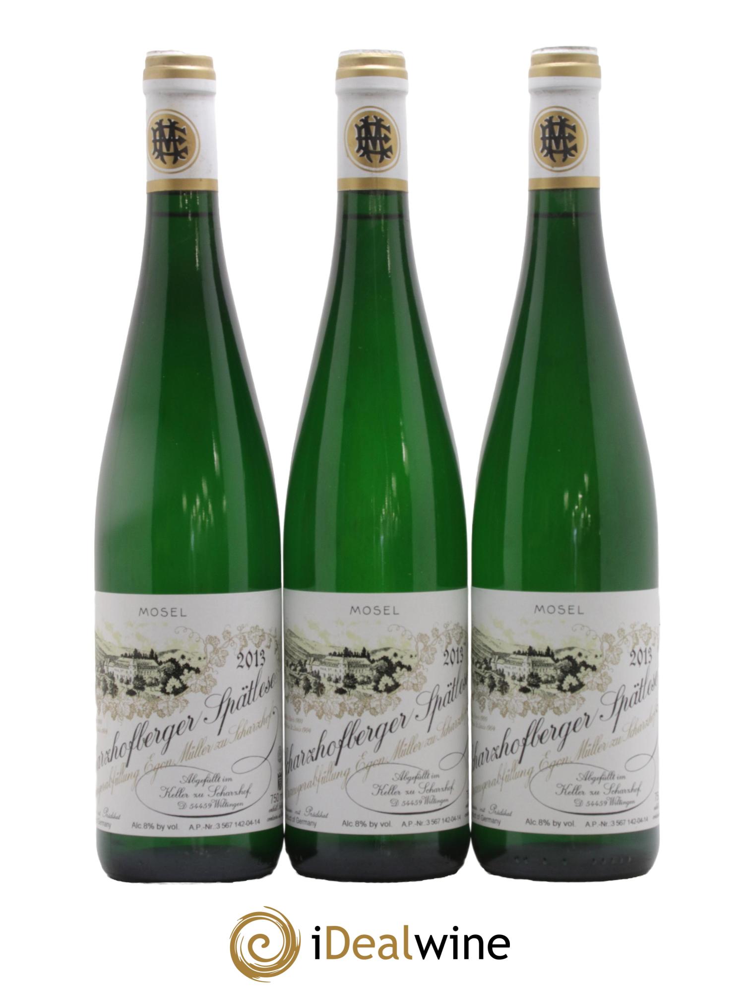 Riesling Scharzhofberger Spatlese Egon Muller 2013 - Lot de 3 bouteilles - 0