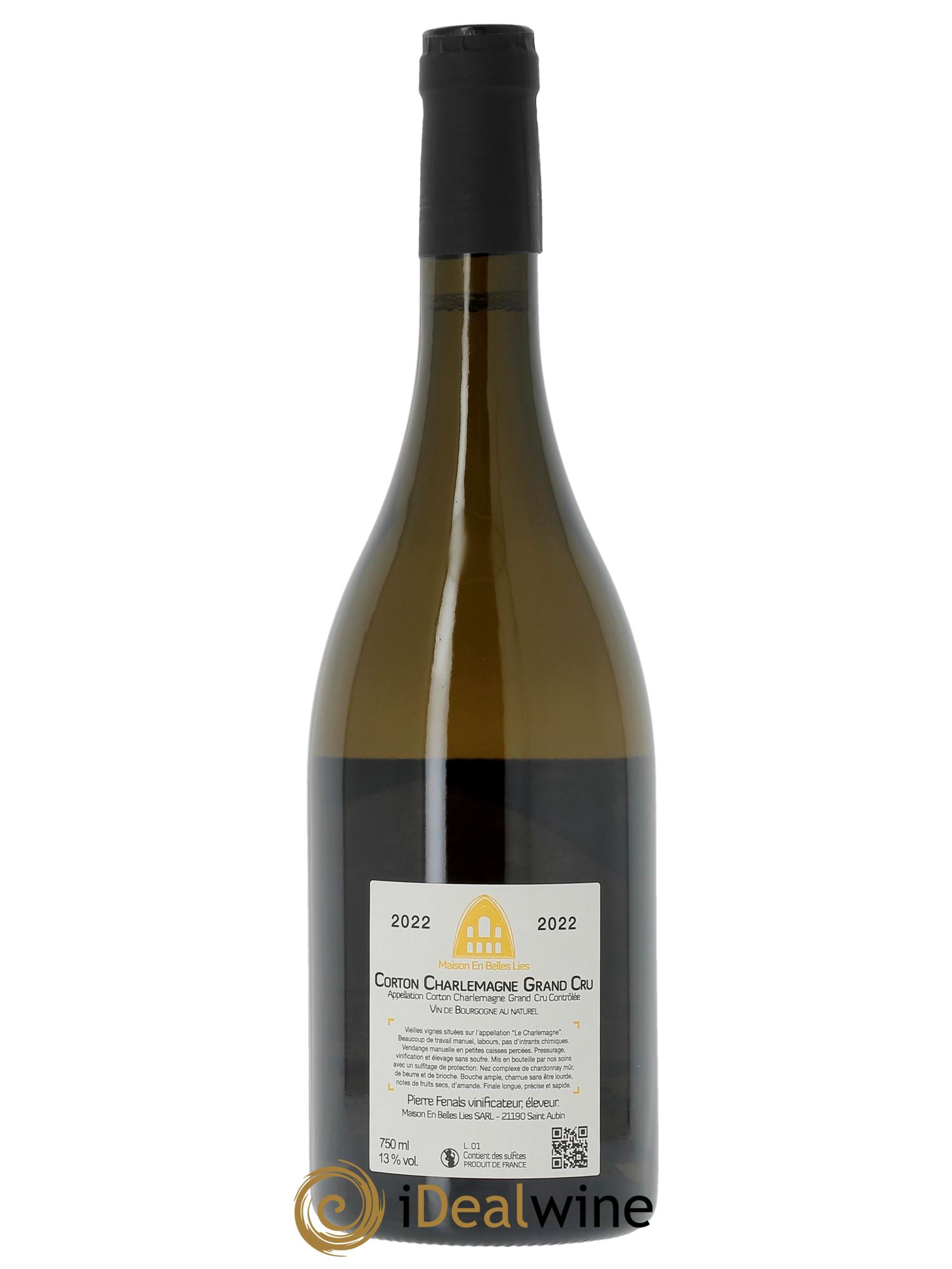 Corton-Charlemagne Grand Cru Maison En Belles Lies 2022 - Lot de 1 bouteille - 1