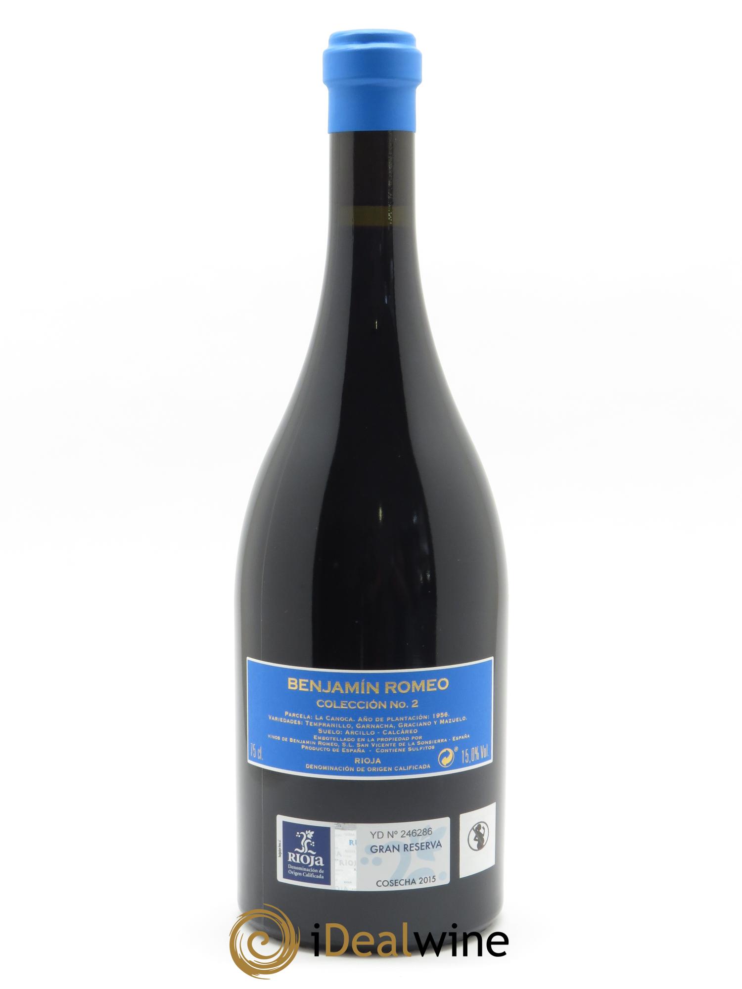 Rioja DOCa Bodega Contador Collection n°2 La Canoca Benjamin Romeo 2015 - Lot de 1 bouteille - 1