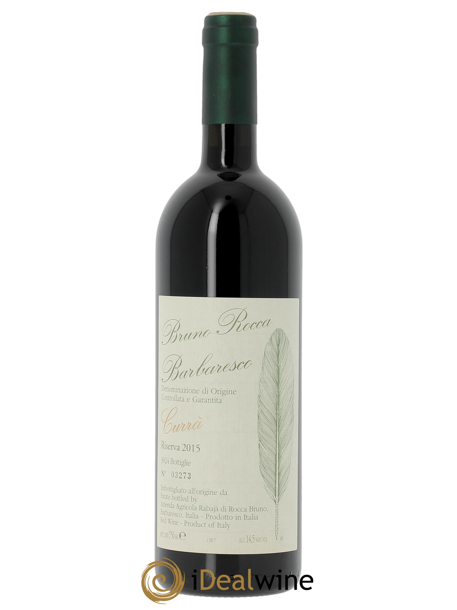 Barbaresco DOCG Currà Riserva Bruno Rocca 2015 - Lot de 1 bouteille - 0