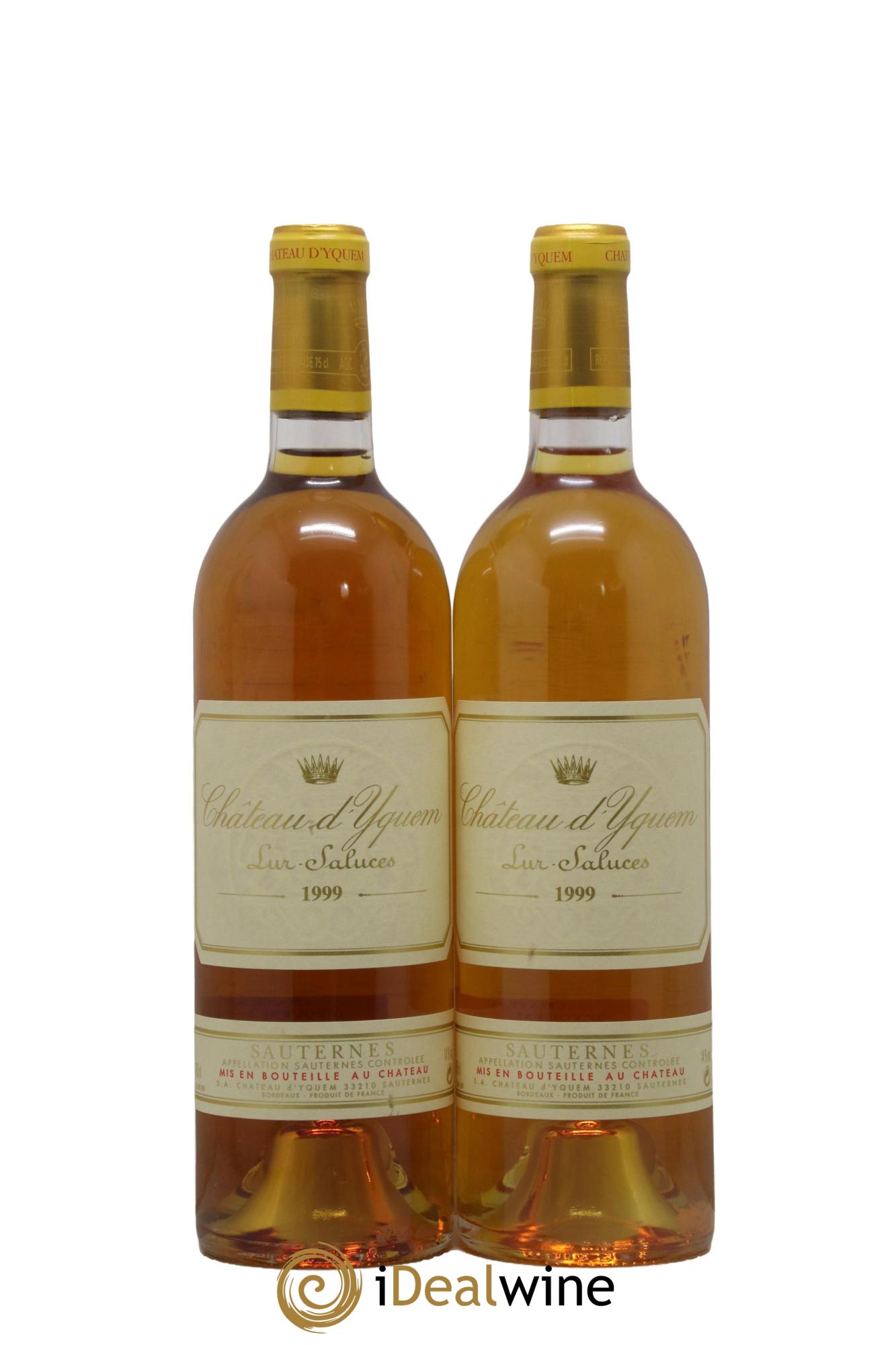 Château d' Yquem 1er Cru Classé Supérieur 1999 - Posten von 2 Flaschen - 0