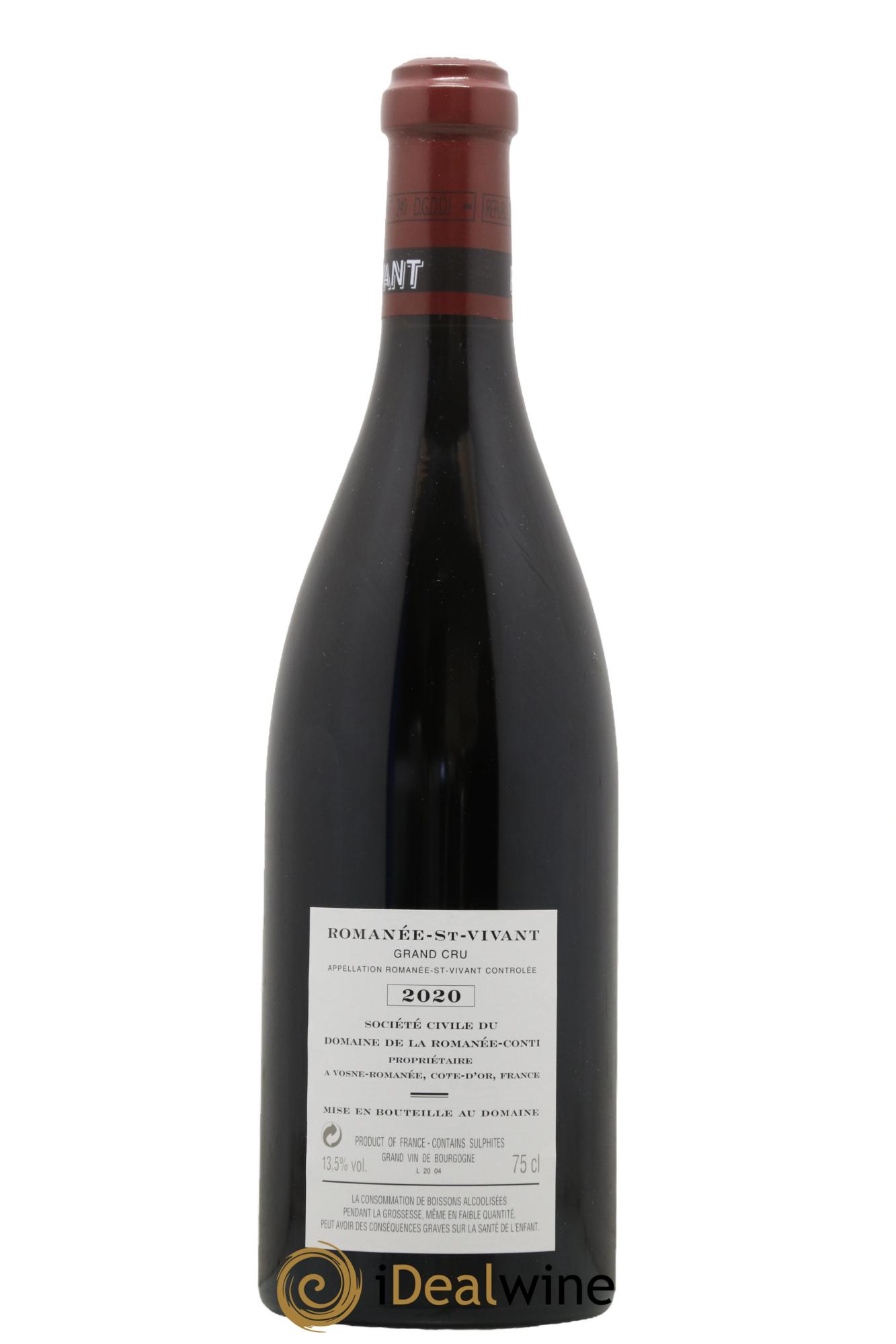 Romanée-Saint-Vivant Grand Cru Domaine de la Romanée-Conti 2020 - Lotto di 1 bottiglia - 1