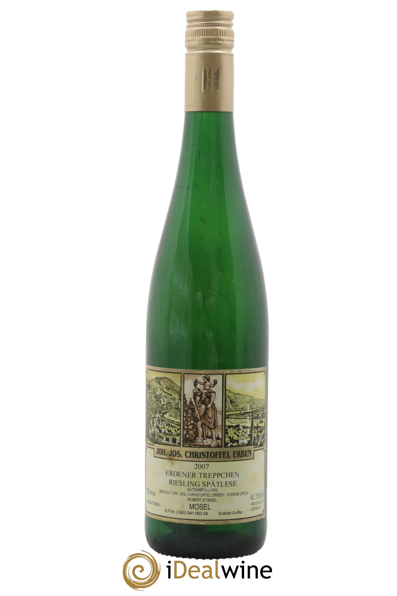 Allemagne Erdener Treppchen Riesling Spätlese Joh Jos Christoffel Erben 2007 - Lot of 1 bottle - 0