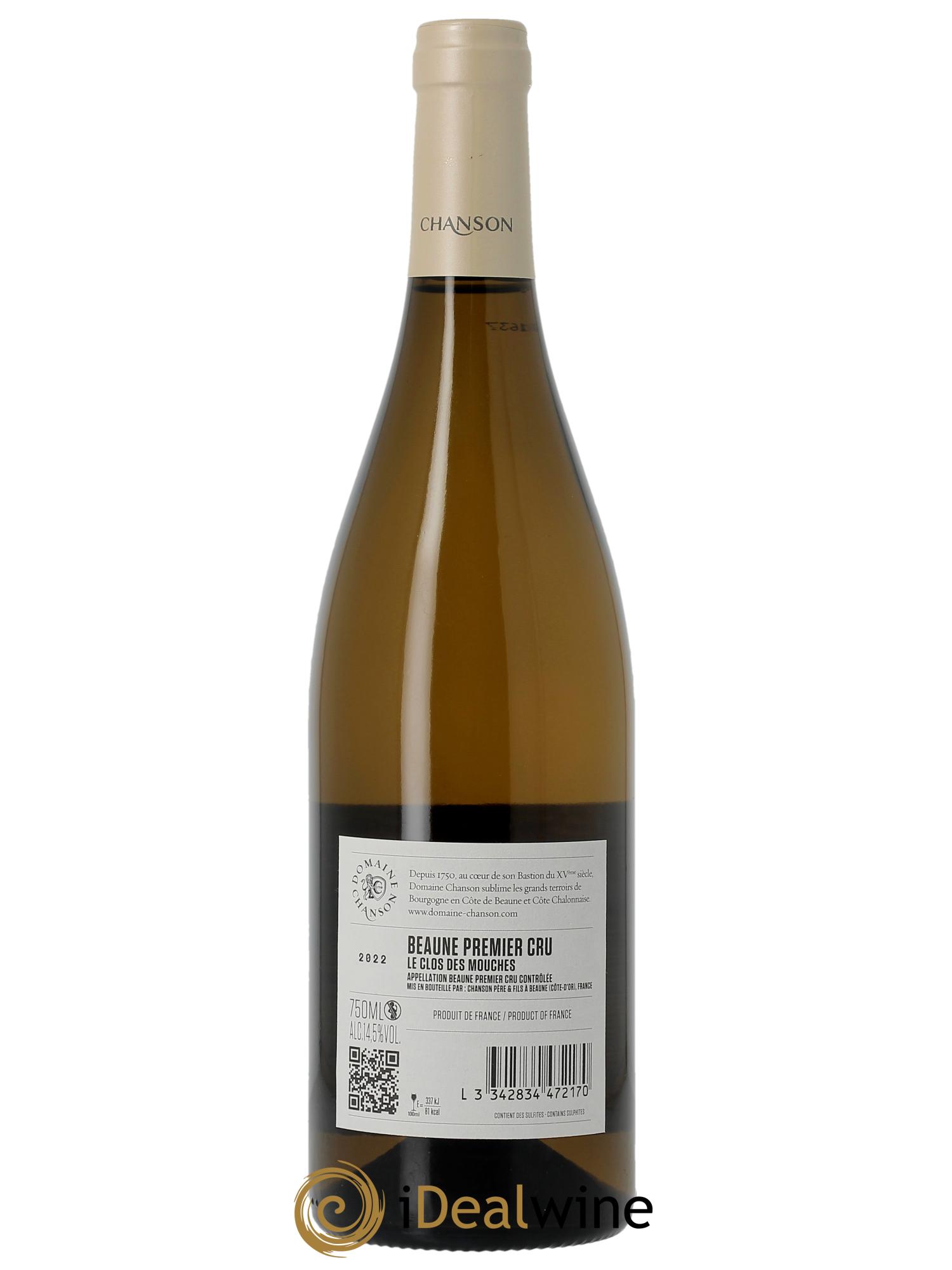 Beaune 1er Cru Clos des Mouches Chanson 2022 - Lot de 1 bouteille - 1