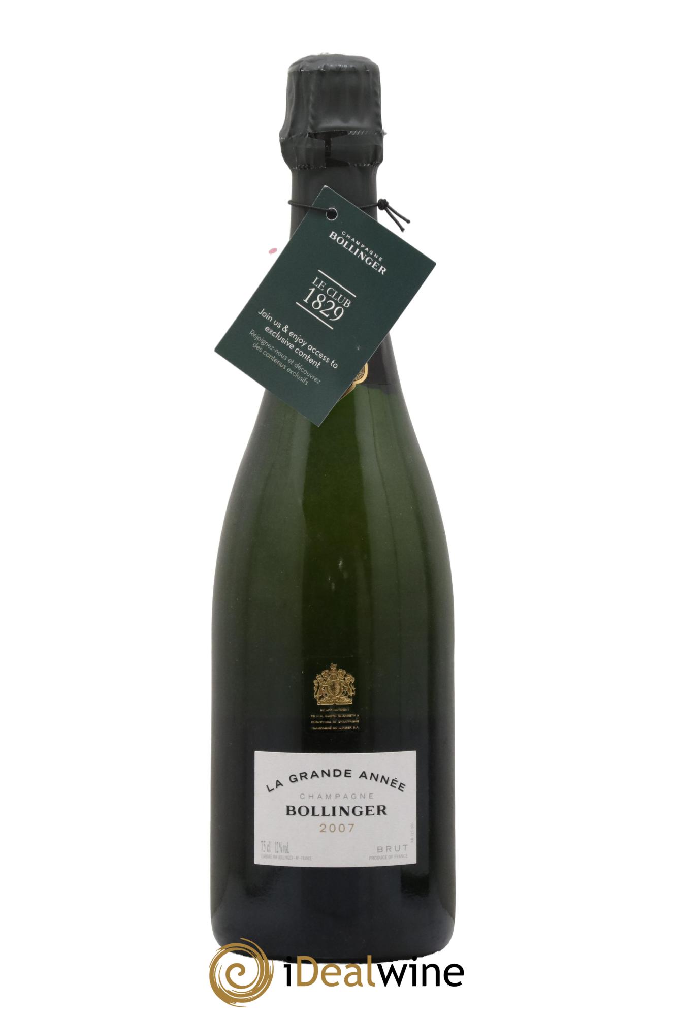 Grande Année Brut Bollinger 2007 - Posten von 1 Flasche - 1