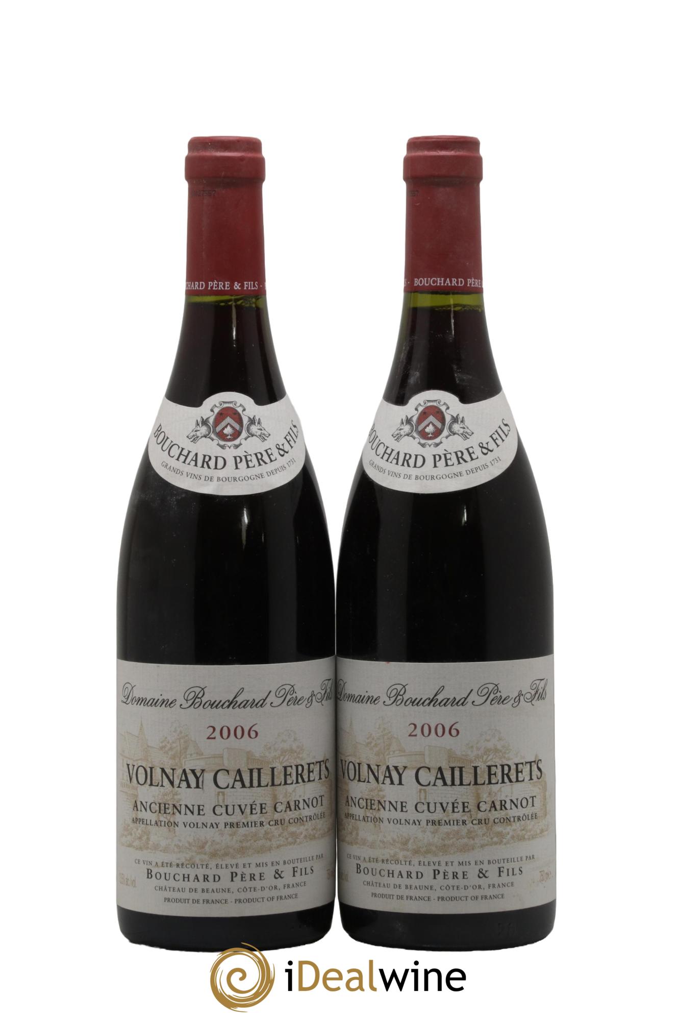 Volnay 1er Cru Caillerets - Ancienne Cuvée Carnot Bouchard Père & Fils 2006 - Lotto di 2 bottiglie - 0