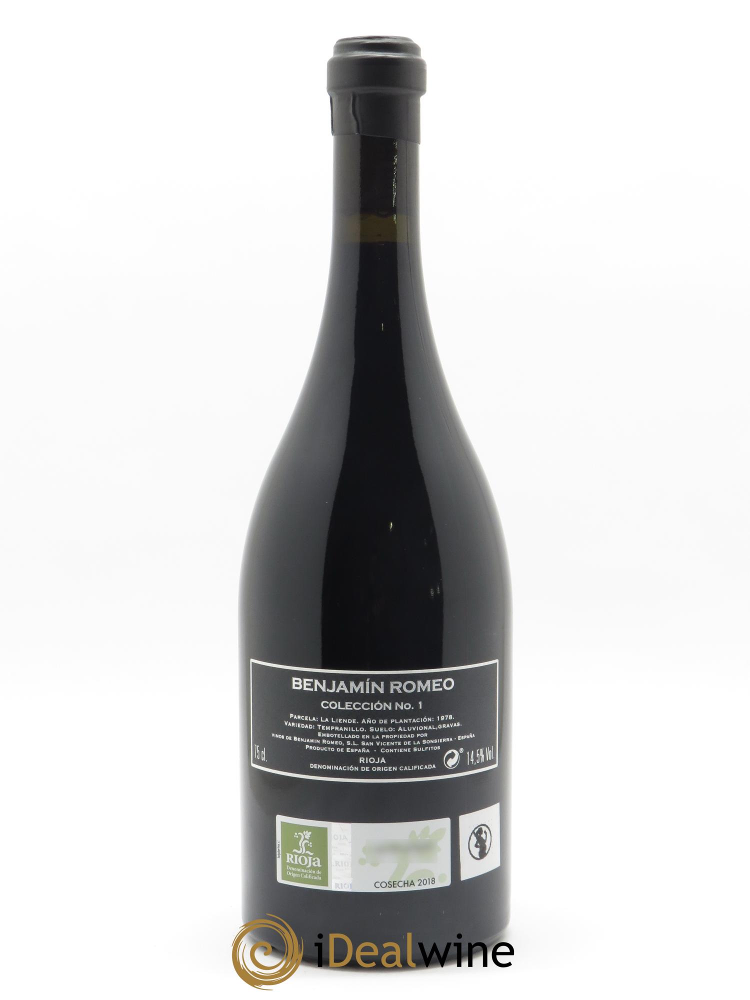Rioja DOCa Bodega Contador Collection n°1 La Liende Benjamin Romeo 2018 - Lot de 1 bouteille - 1