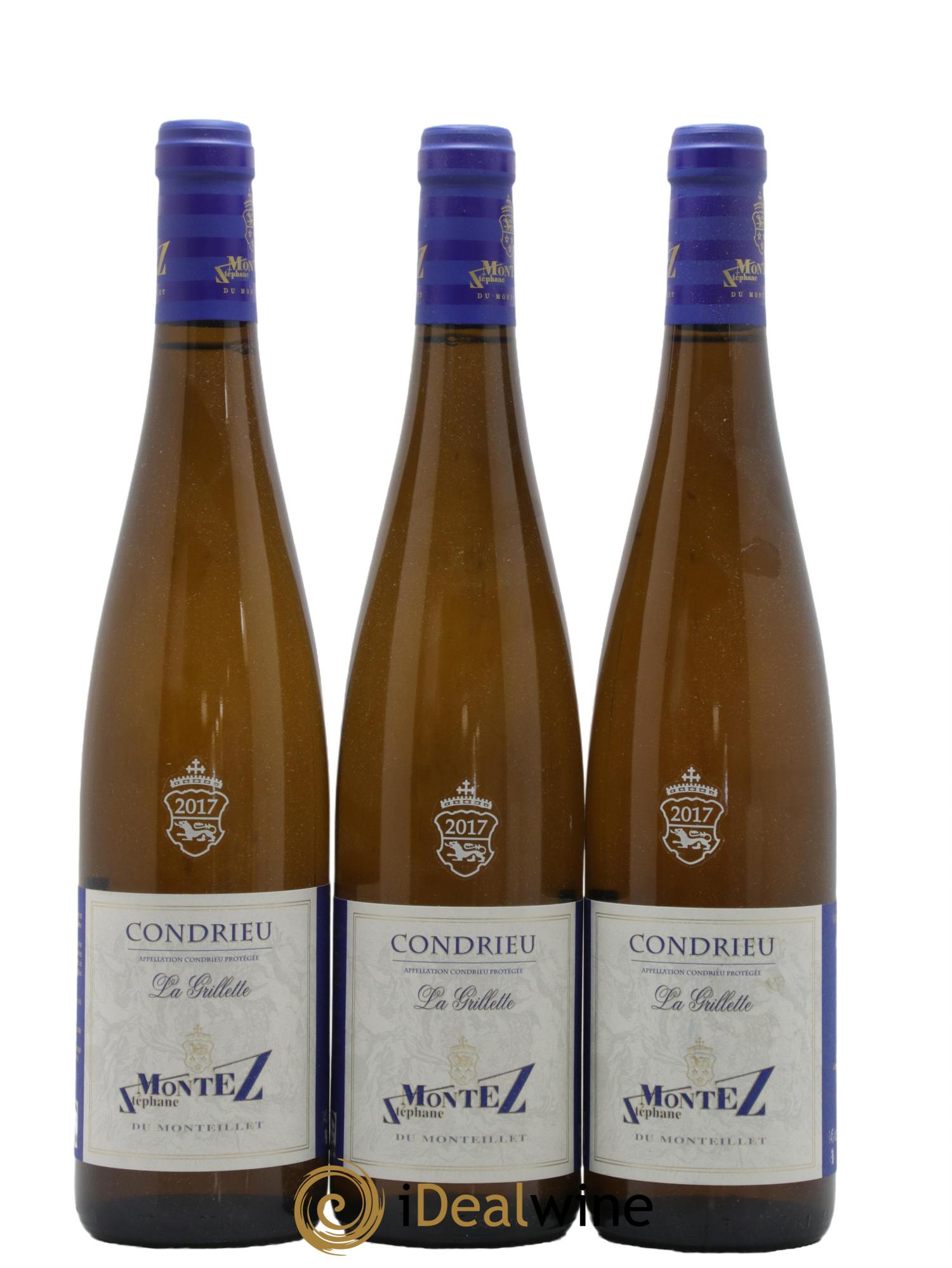 Condrieu La Grillette Monteillet (Domaine du) - Stéphane Montez 2017 - Lot de 3 bouteilles - 0