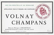 Etiquette du vin Volnay 1er Cru Champans Marquis d'Angerville (Domaine) 2002