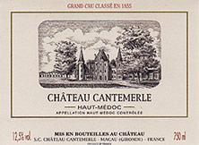 Etiquette du vin Château Cantemerle 5ème Grand Cru Classé 1979