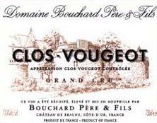 Wine label Clos de Vougeot Grand Cru Bouchard Père & Fils 2006