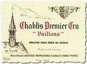 Etiquette du vin Chablis 1er Cru Vaillons Vincent Dauvissat (Domaine) 2006