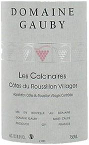 Wine label IGP Côtes Catalanes Les Calcinaires Gauby (Domaine) 2014
