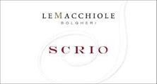 Etiquette du vin Toscana IGT Le Macchiole Scrio Le Macchiole 2011