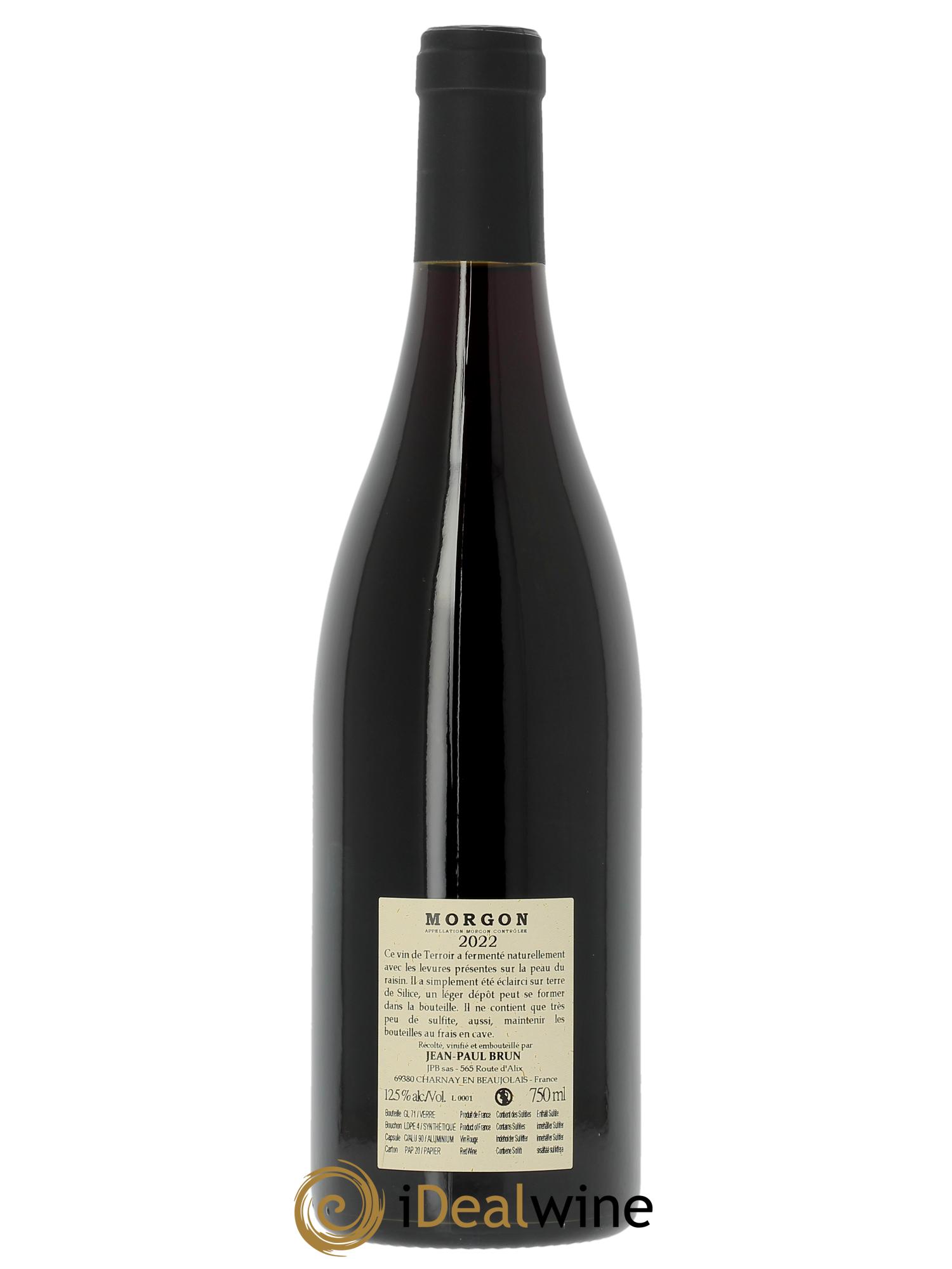 Morgon Terres dorées - J-P. Brun (Domaine des) 2022 - Lot de 1 bouteille - 1