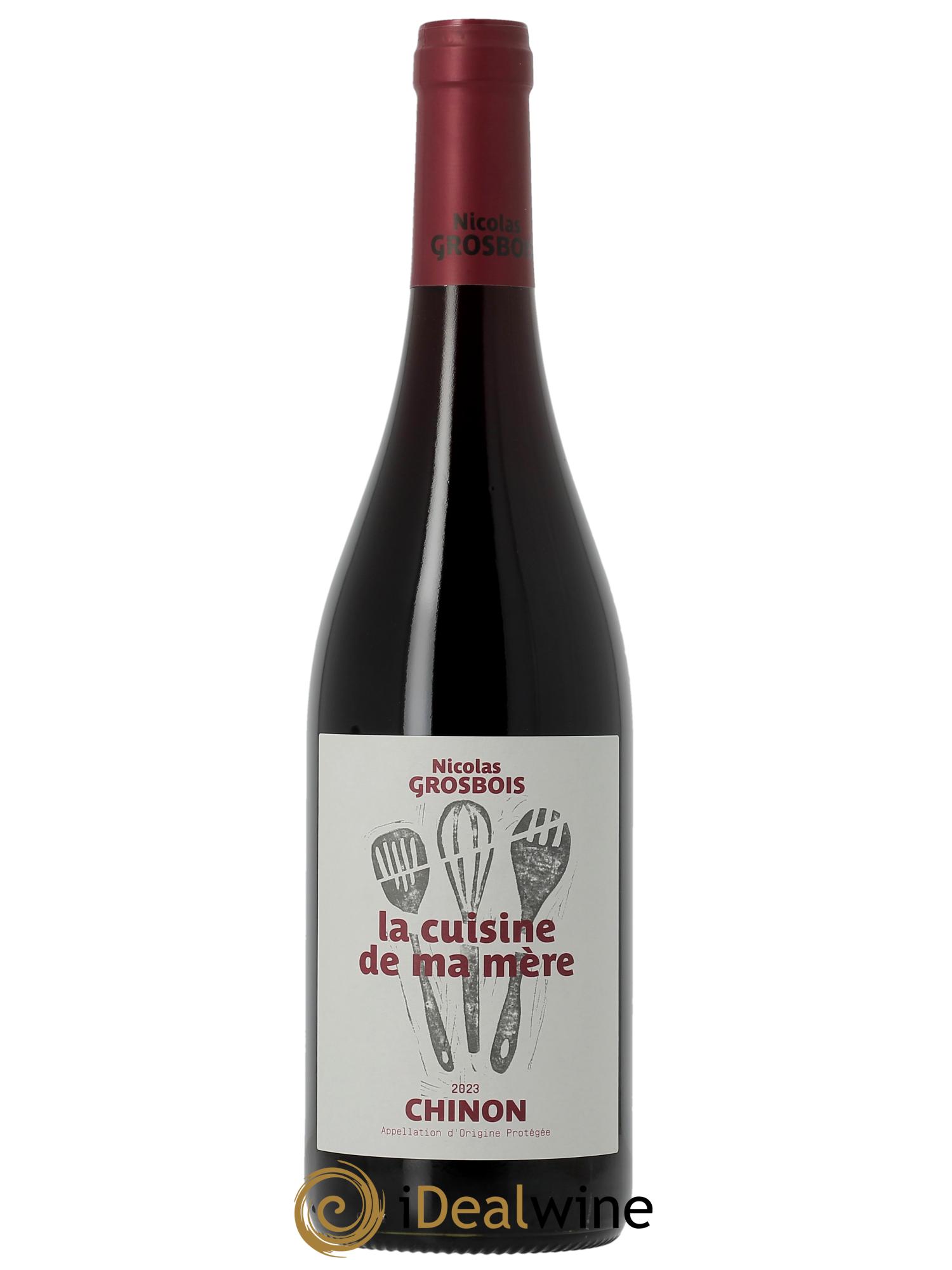 Chinon Cuisine de ma Mère Domaine Grosbois 2023 - Lot de 1 bouteille - 0